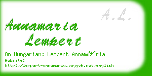 annamaria lempert business card